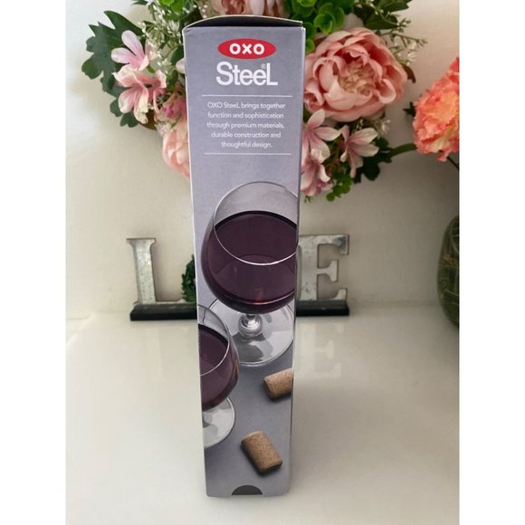 OXO Steel Winged Corkscrew w Removable Foil Cutter From Bed Bath and Beyond NIB - Picture 3 of 11